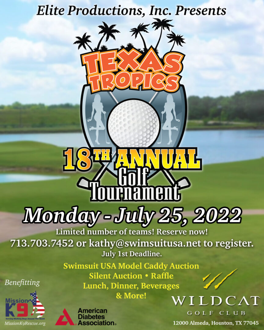 2022 Texas Tropics Golf Tournament Flyer